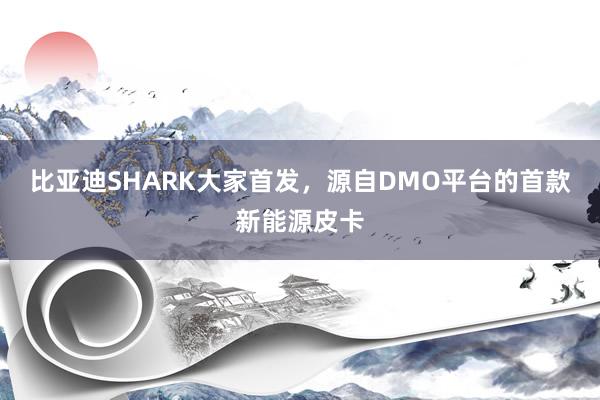 比亚迪SHARK大家首发，源自DMO平台的首款新能源皮卡